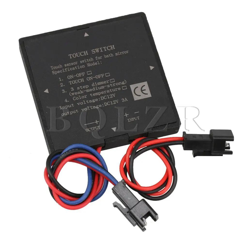 BQLZR 5/12V Пластик пластина сенсорный Сенсор переключатель белого и синего цвета Кнопка светильник переключатель