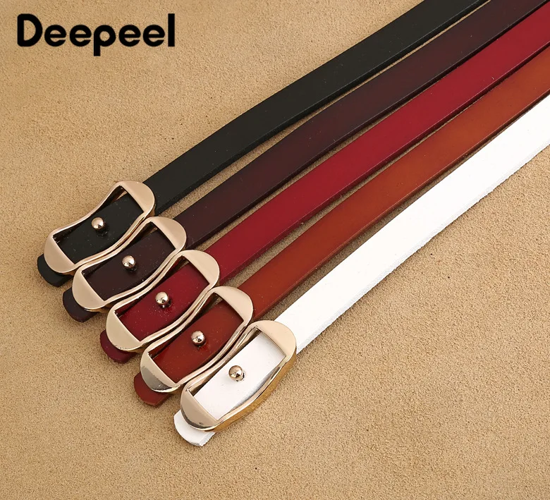 Deepeel, 1 шт., 2 см* 105-115 см, Женский 2-й слой, волнистый ремень из волнистого сплава, гладкая Пряжка, декоративный Элегантный женский Повседневный Пояс, YB603