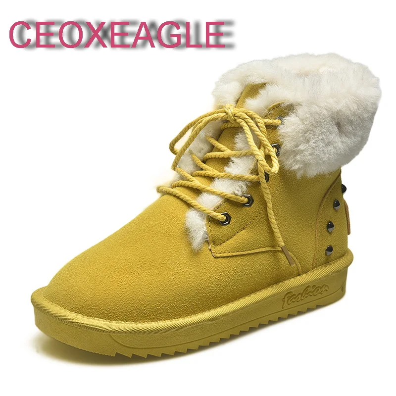 

Cotton Shoes Women 2021 New Winter Plus Velvet All-Match Student Thick-Soled Thickened Warm Fur Snow Shoes Women's Cotton Boots