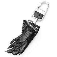 Сумка для ключей из крокодиловой кожи, Кожаный Автомобильный мужской держатель для ключей, женский роскошный чехол-органайзер для ключей в автомобиле, Черный Индивидуальный модный брелок 5232