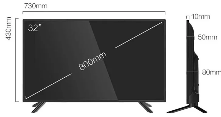 Таблица размеров экрана телевизора в зависимости от диагонали. Размеры экрана 32. Габариты телевизора самсунг 32 дюйма. Размеры экрана 32. Телевизор 32 дюйма длина и ширина в сантиметрах.