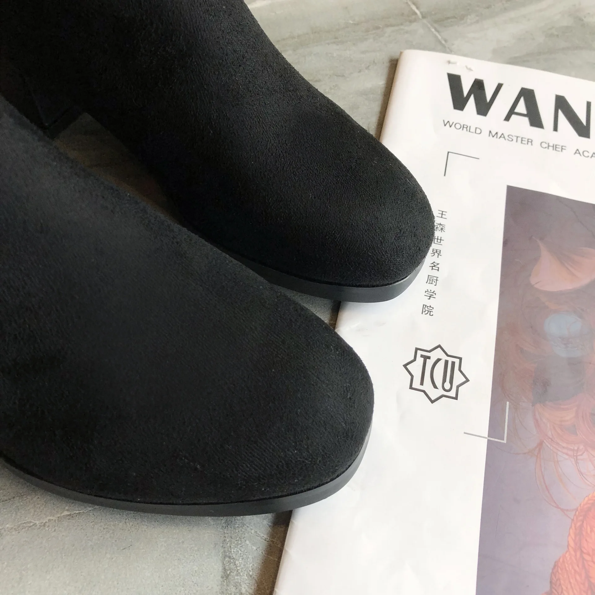 Women Zip Ankle Boots Hollow Out Female Retro Autumn Women's Casual Thick Low Heels Ladies Shoes Woman