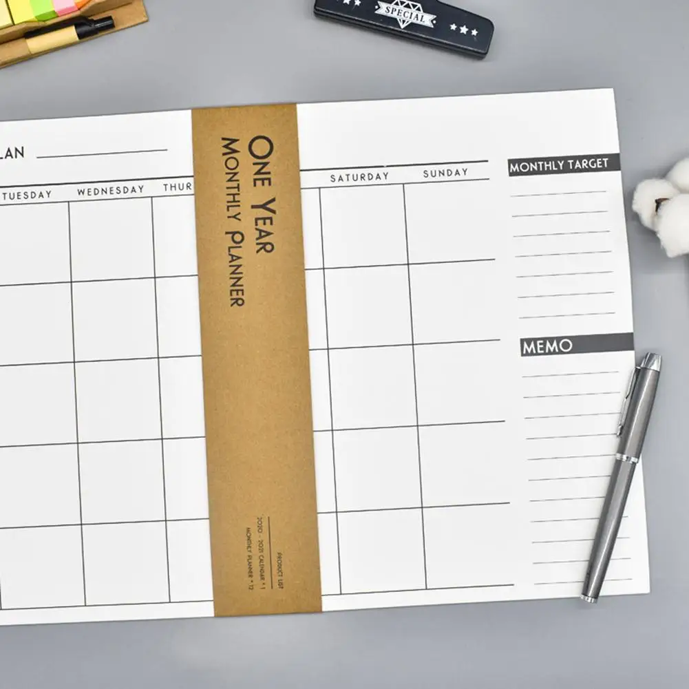 

2020 Simple Monthly Schedule Simple A3 Planning Schedule Calendar Memo For Home Office Wall Planner Stationery Office