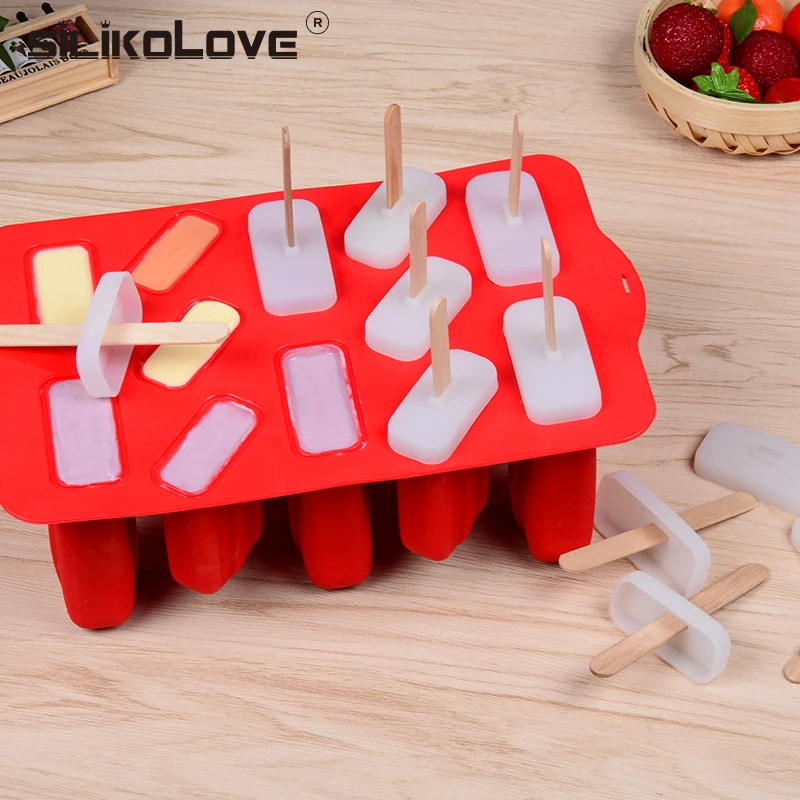 Силиконовые Формочки Для Мороженого SILIKOLOVE 12 дюймов многоразовые формочки для