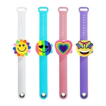 

Cartoon Wristband Hand Sanitizer Dispenser Kids Portable Disinfectant Gel Bracelet Hand Gel Wristband Children School Gift