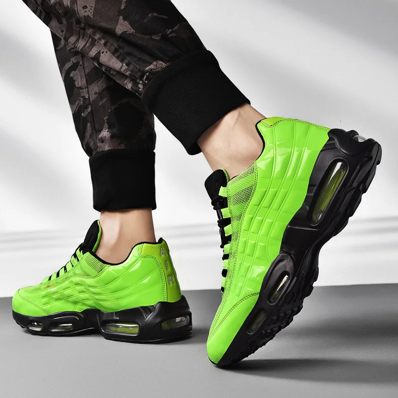 Новинка, мужские брендовые Зеленые кроссовки для бега, удобные спортивные уличные кроссовки, мужские спортивные дышащие кроссовки для бега, Huarache, размеры 39-47
