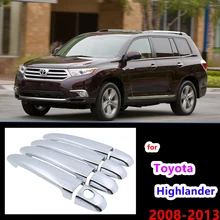 

Chrome Handle Cover Trim Set for Toyoty Highlander Kluger XU40 40 2008~2013 Accessories Stickers Car Styling 2009 2010 2011 2012