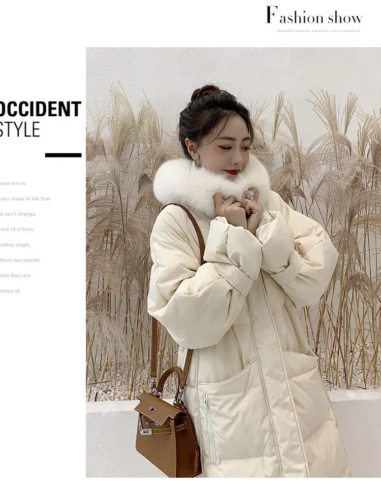 AYUNSUE, Длинная зимняя куртка, женский пуховик, хлопковое пальто, корейский стиль, большой размер, пуховик, стеганая куртка, парка, Mujer, SDMN196880 KJ3552