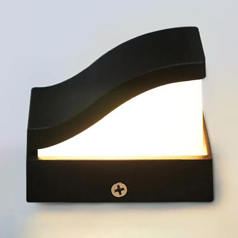 3 Вт светодиодный настенный светильник IP65 Водонепроницаемый Крытый открытый алюминиевый настенный светильник поверхностного монтажа светодиодный светильник для сада крыльца