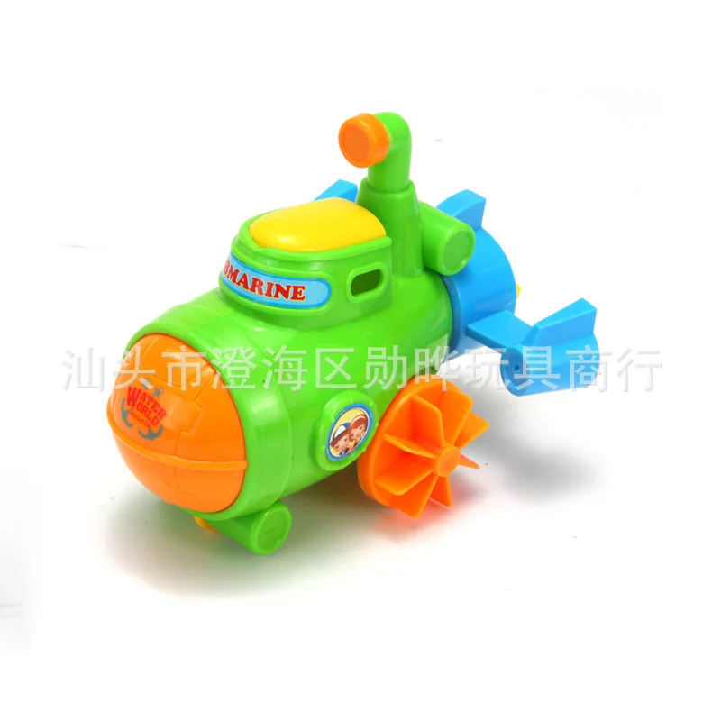 Шуй-Лу двойного назначения мультфильм подводная лодка игрушка играть с водой ванной намотки маленькая игрушка многофункциональные водные игрушки