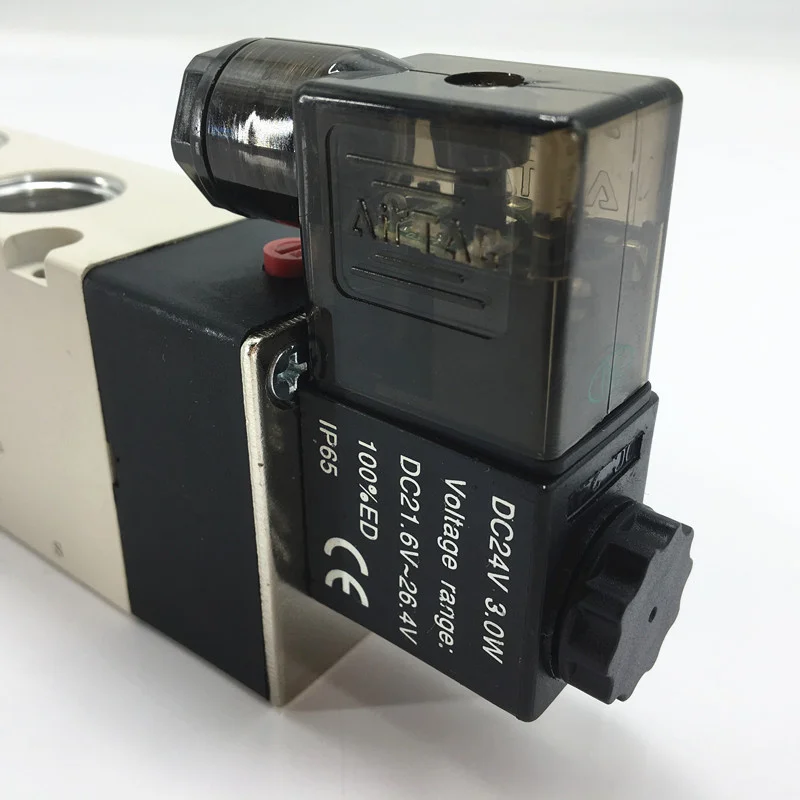 4V410-15 AC220V DC24V одинарный соленоид 5/2 трехходовых электромагнитных клапана 4V400 серии