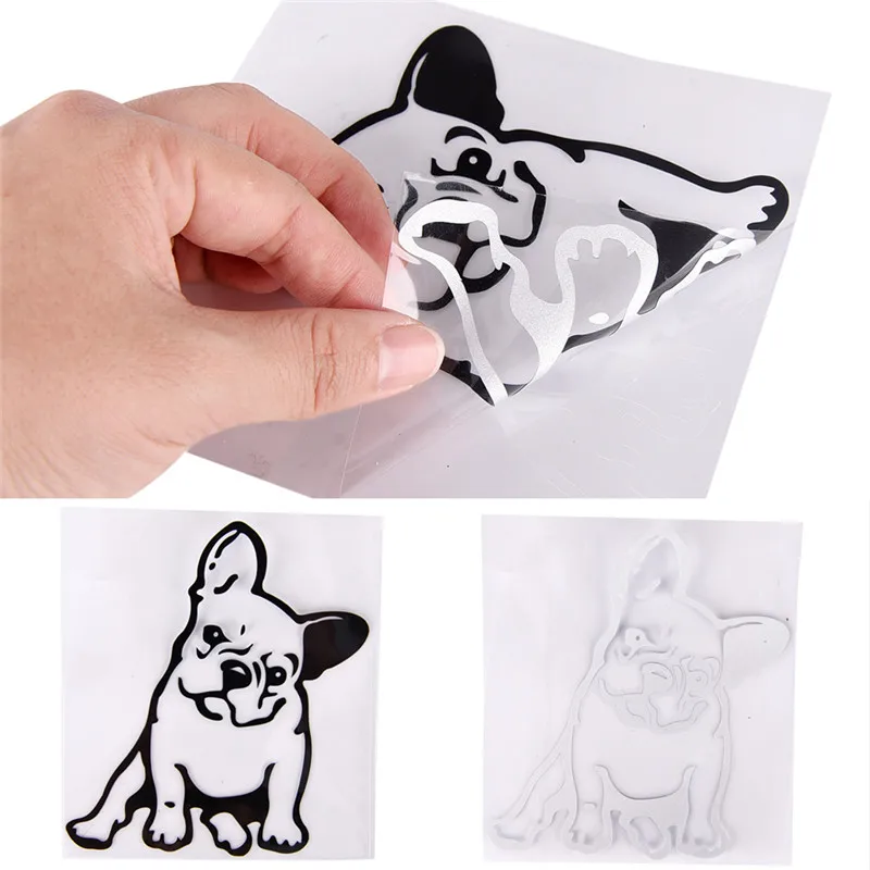 

Bulldog Dog Car Sticker PET Car sticker and Decals Weatherproof Auto Styling Cartoon Car Stickers Car-styling 12cm*13cm