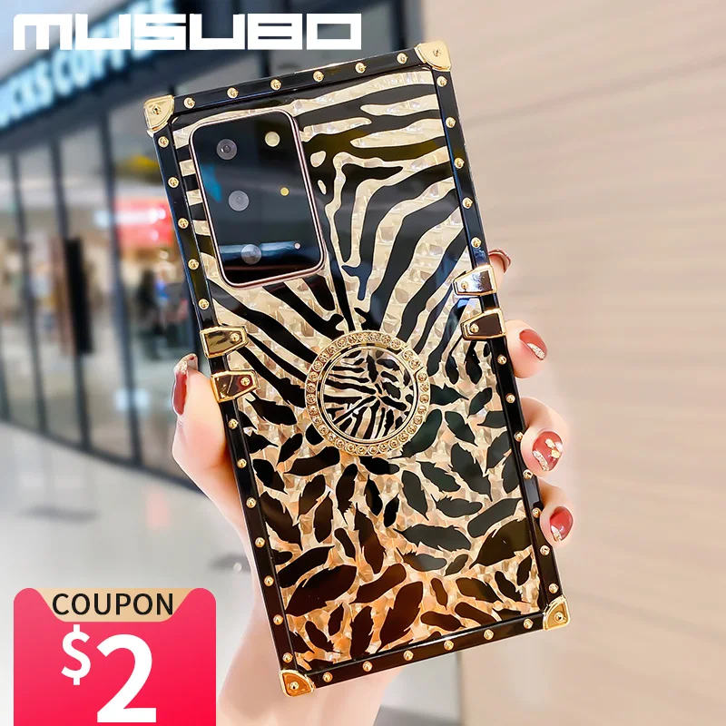 Musubo Leopard Case For Samsung Galaxy S22 Plus S20FE S23 Ultra Fundas A13 A52S A53 A54 A33 A12 Coque Luxury Note 20 10Plus Capa_voghion.com