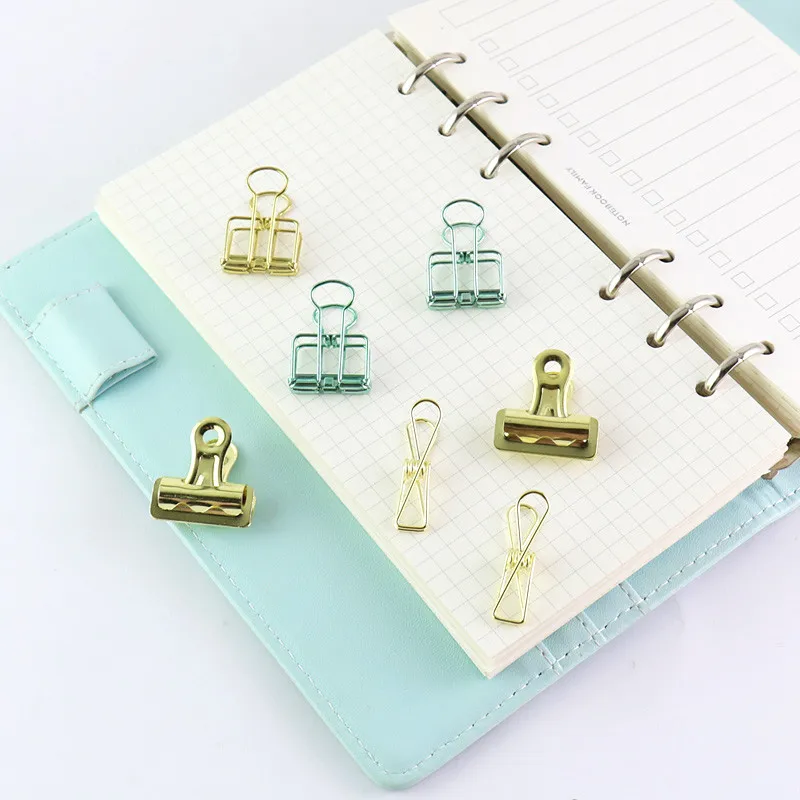 1 Набор декоративных бумажных зажимов с печатным металлическим зажимом скрепка