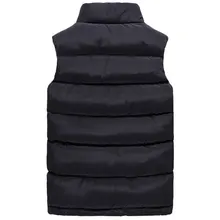 Осенний и зимний жилет мужской пуховик корейский стиль стильный жилет без рукавов с хлопковой подкладкой одежда толстая теплая