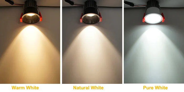 Dimmable/N светодиодный потолочный светильник COB с антибликовым покрытием, встраиваемая лампа для защиты глаз
