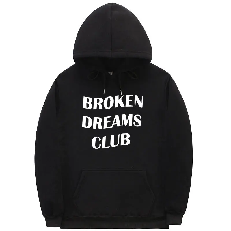 Модная Клубная толстовка с надписью BROKEN DREAMS Свитшот разных цветов для мужчин и