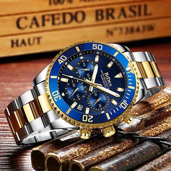 

2020 Watch Men Top Brand Luxury Sport Waterproof Men 24 Hour Watches Man Quartz Rolexable Stainless Steel Chronograph Wristwatch