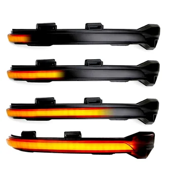 

2pcs Rearview Turn Signal Mirror Dynamic LED Light Yellow Direct replacement