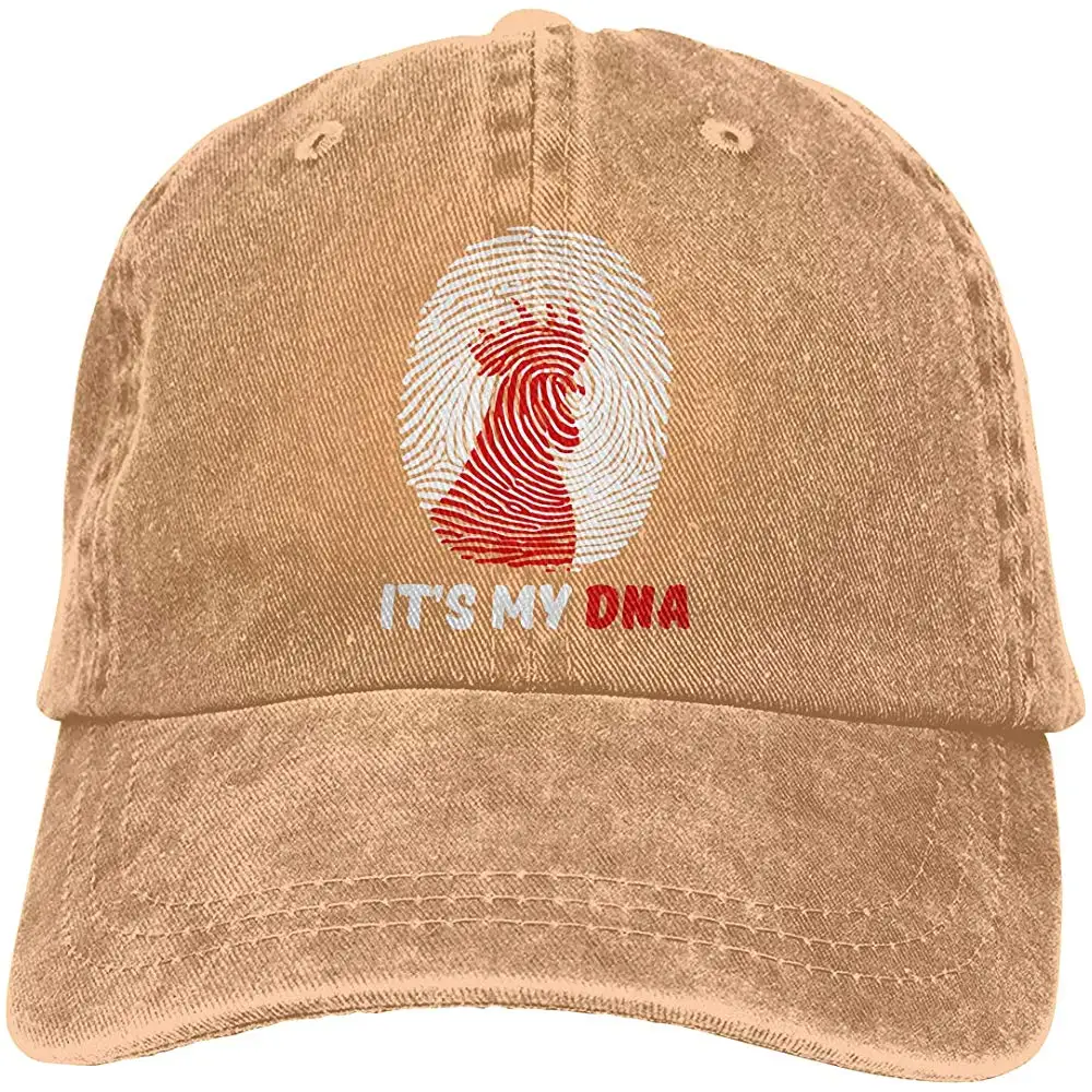 Для мужчин или Для женщин Регулируемый Винтаж джинсовая бейсболка мой ДНК Кепка-тракер Кепки