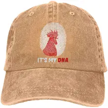 Для мужчин или Для женщин Регулируемый Винтаж джинсовая бейсболка мой ДНК Кепка-тракер Кепки