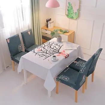 

Cute Elk Tablecloth Waterproof and Oil-free Disposable Rectangular Coffee Table Table Pink Green Chair Cover Tablecloth