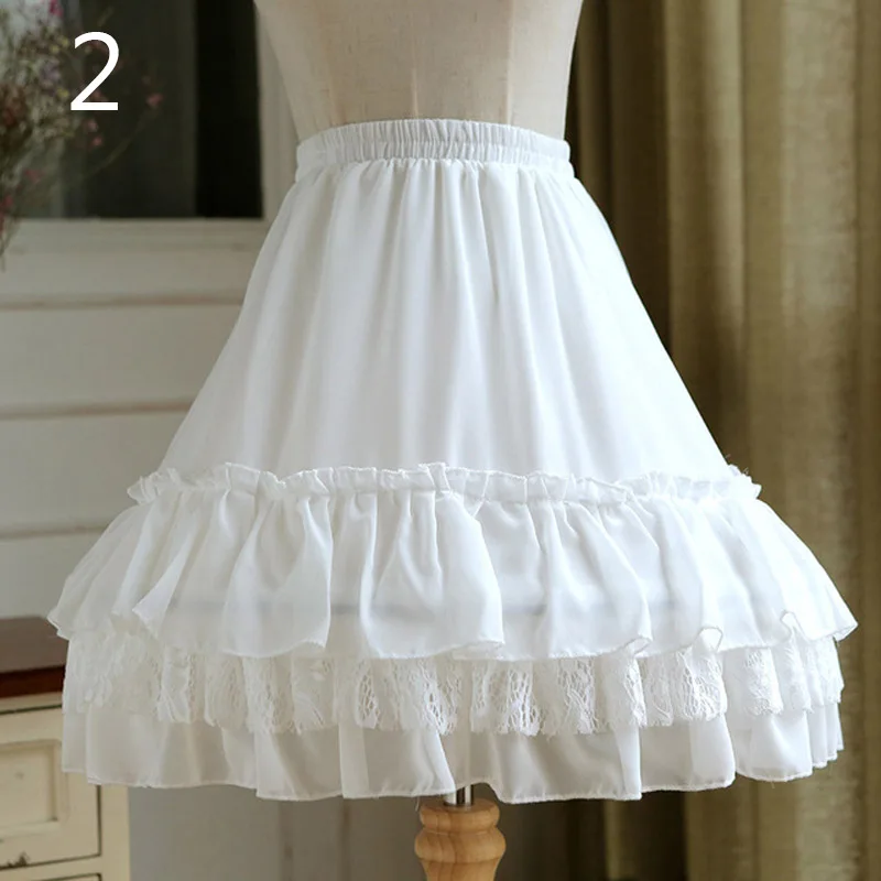 White NO.2 E JUE SHUNG бальное платье Нижняя юбка Короткое платье косплей Нижняя юбка Кости ЛОЛИТА Нижняя юбка балетная рокабилли кринолин - Цвет: White NO.2