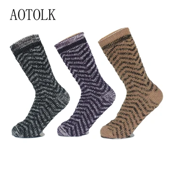 

Wool Women Socks Brand Thick Warm Fall Winter Double Needle Coolmax Compression Boot Socks for Women Reinforced Heel&Toes