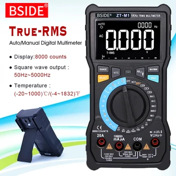 

Digital Multimeter ZT-M1 Auto/Manual 3-Line Triple Display Voltage Battery tester VFC Square Wave Output Capacitance Test