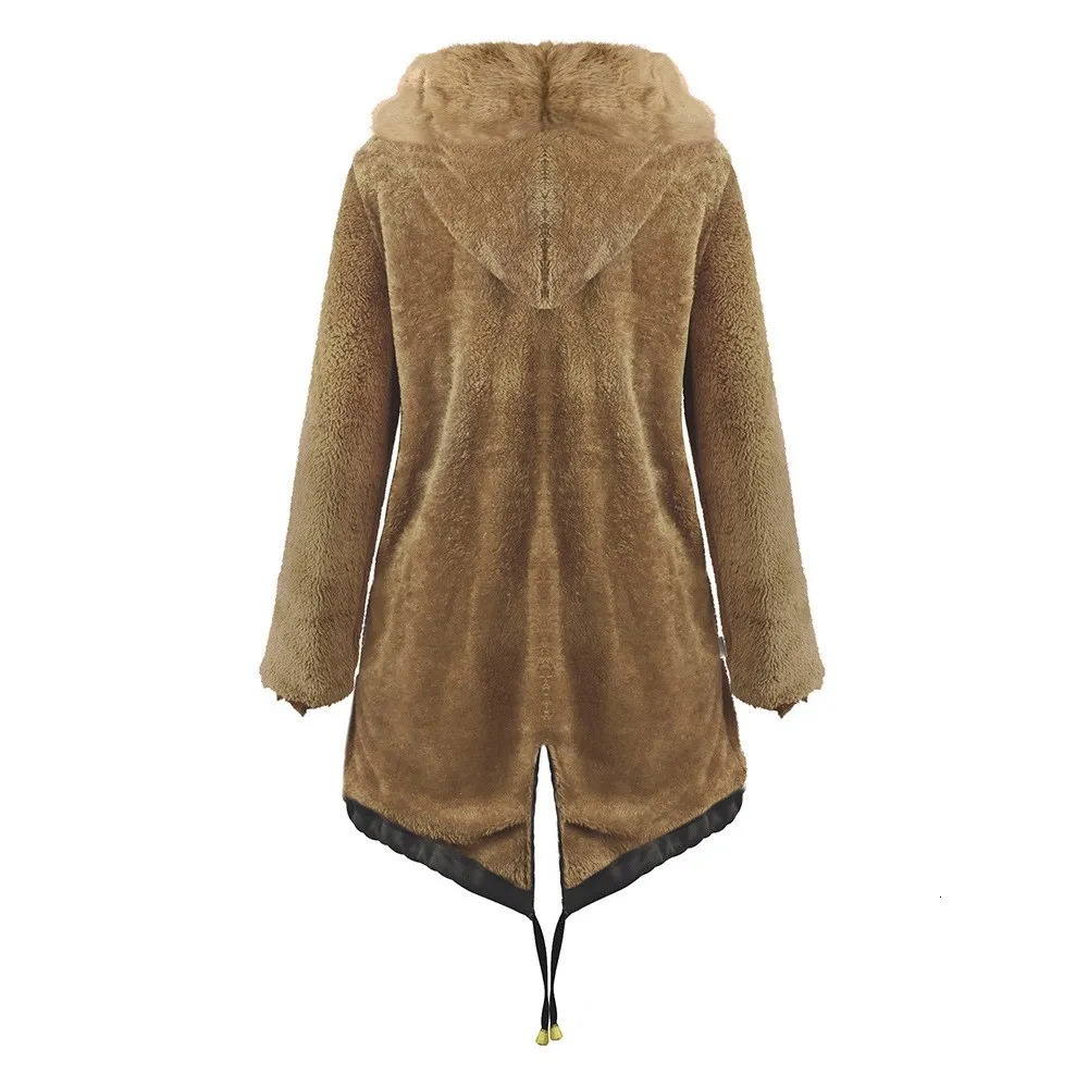Модные осенние теплые зимние куртки, Женская длинная парка с меховым воротником, повседневное женское пальто с капюшоном, верхняя одежда
