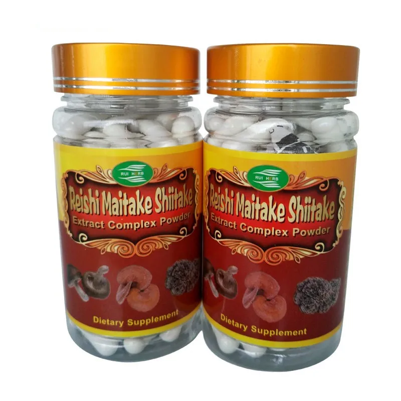 

6Bottles Top3 Mushroom Complex (Maitake, Reishi, Shiitake) Caps (500mg x540pcs) Effective Immunity Boosting ,Anti-cancer