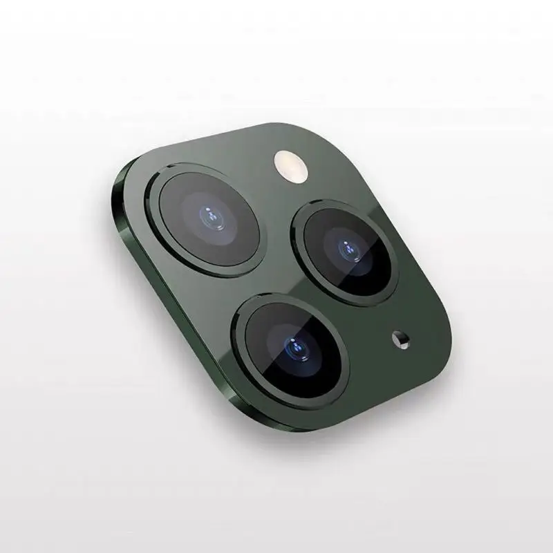 Чехол для объектива камеры для iPhone X XS/XS MAX Seconds изменить для iPhone 11 Pro наклейка на рассеиватель Модифицированная крышка камеры - Цвет: Зеленый