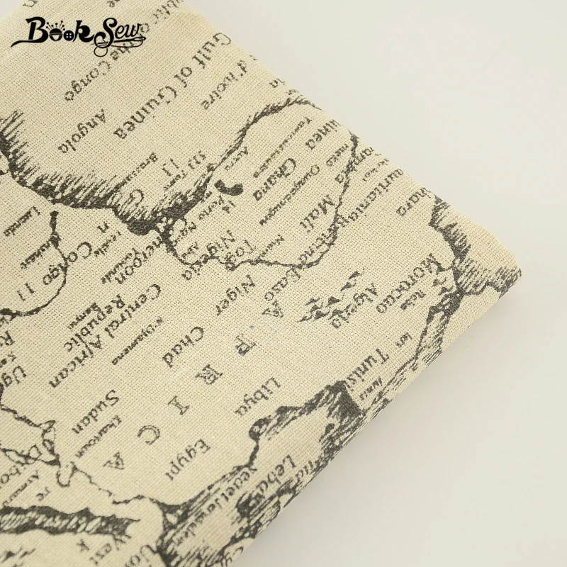 Африканская ткань Анкара ткань для шитья льняная ткань Tissu карта Слова Дизайн хлопок скатерть подушка сумка занавеска подушка Zakka