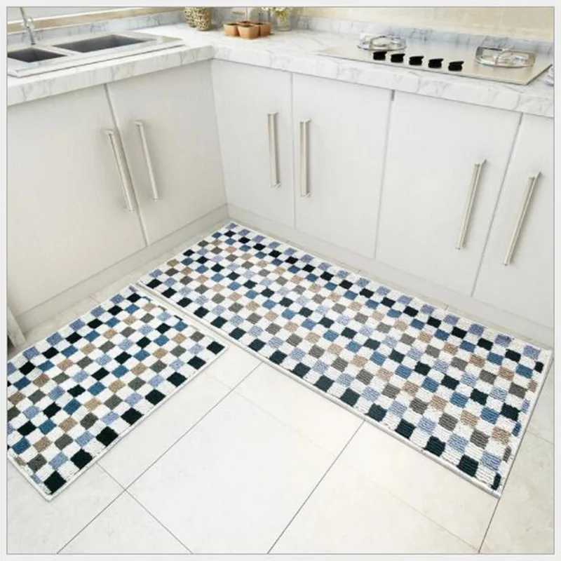 Kitchen Rugs Modern Home Decor Long Shape Non-slip Mats Entrance Oil Absorption Absorbent Foot Floor Carpet | Дом и сад