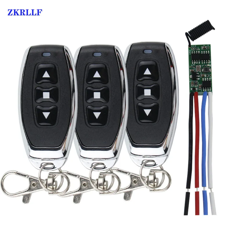 433mhz wireless remote control switch  rf transmitter receiver 5v 9v 12v 1CH motor Forward Reverse steering Controller module-1-2