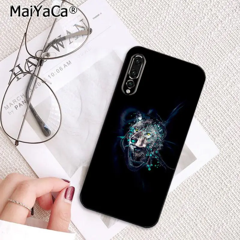 MaiYaCa волк чехол для телефона с рисунком в виде животного для huawei P20 P30 P20Pro P20Lite P30Lite Psmart P10 9lite