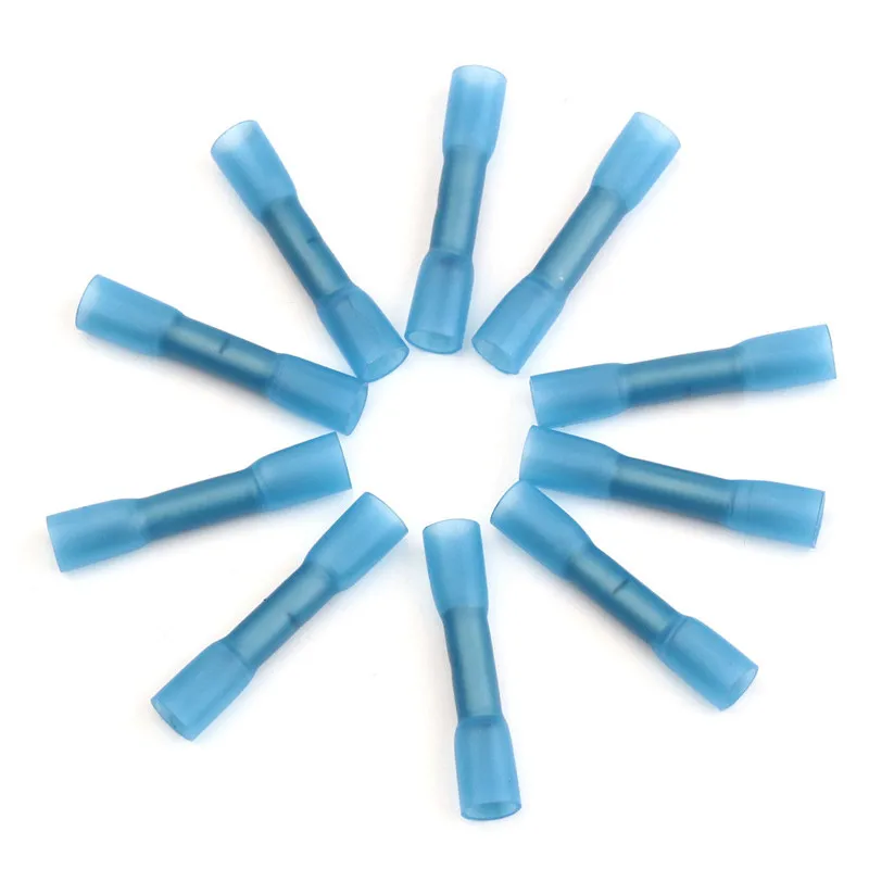 100x Heat Shrink Butt Wire Crimp Connectors Electrical Terminal Waterproof