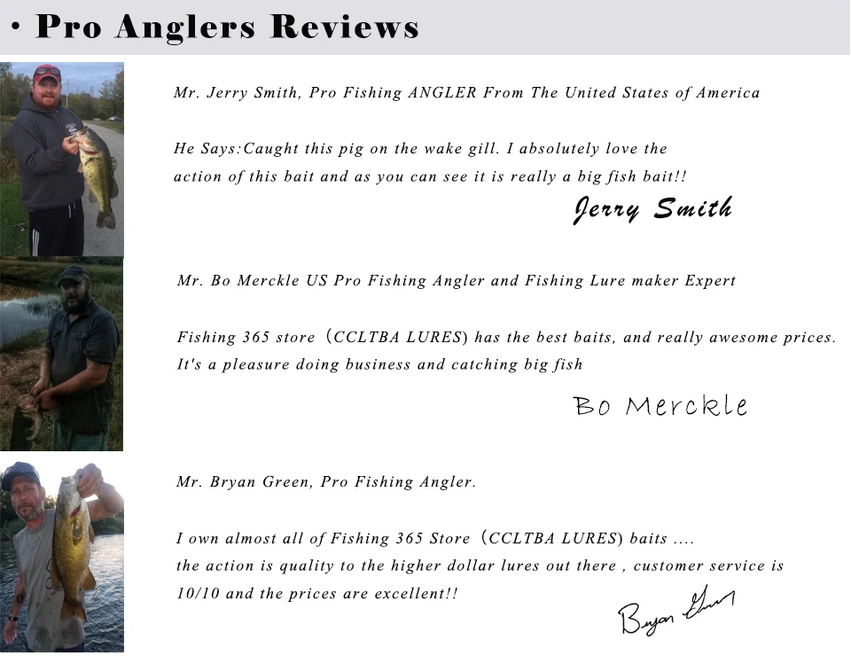 pro anglers reviews