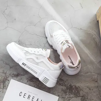 

Summer sports shoes for women mesh breathable lightweight student hollow women's wild running shoes ZP-175