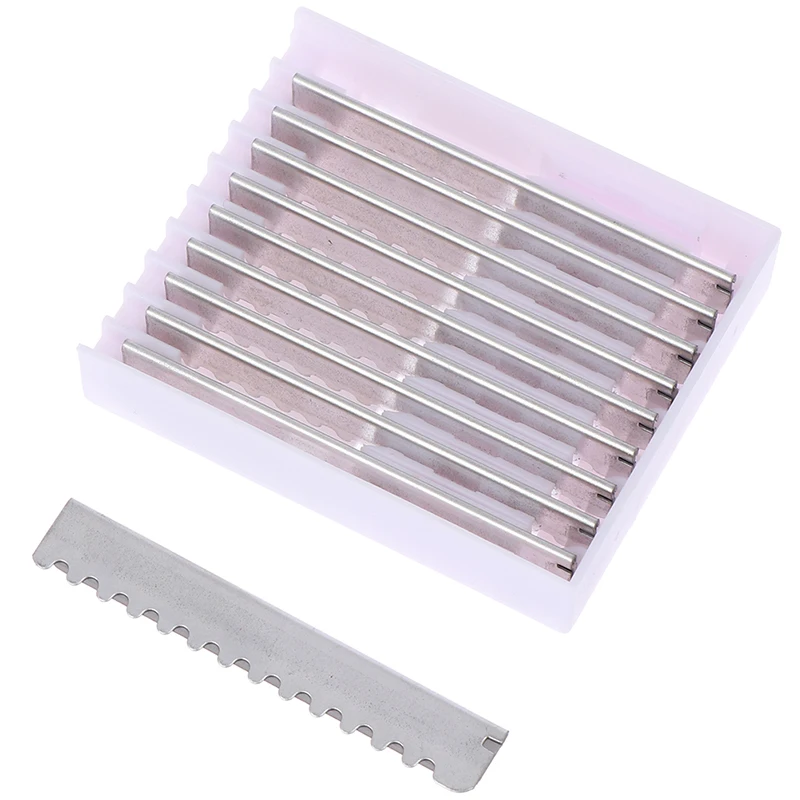 10PCS Salon Home Professional Sawtooth Type Tool Replacement Hairdressing Hair Shaving Cutting Styling Razor Blades