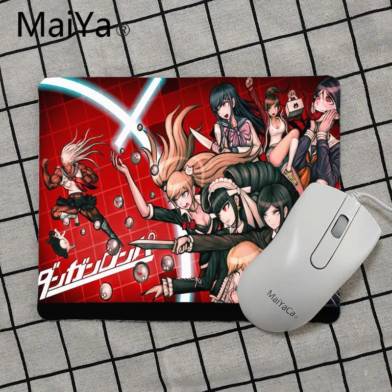 Maiya высокое качество Danganronpa триггер Happy Havoc коврик для мыши геймерская игра коврики Лидер продаж подставка под руку мышь - Цвет: No Lock Edge25x29cm