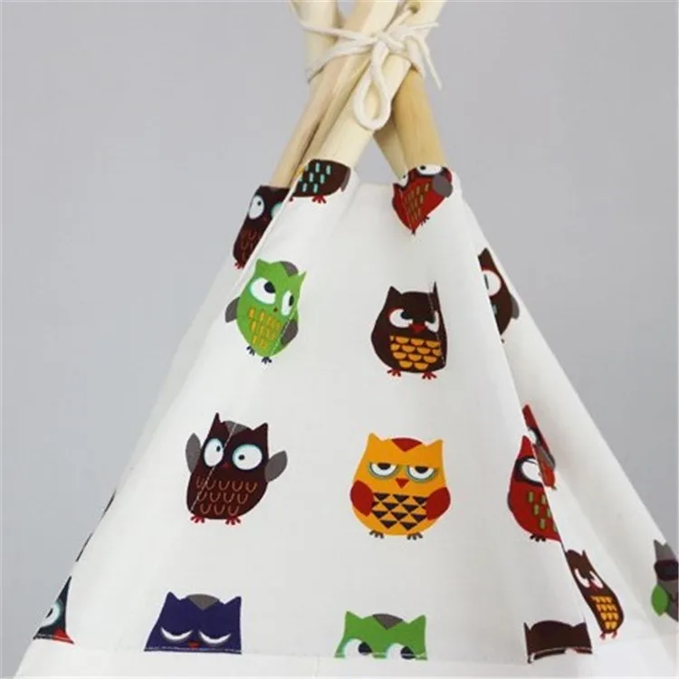 

Indian Indoor Children Game Toy Solid Color Five-pointed Canvas Outdoor Travel Tent Children Play House Toys