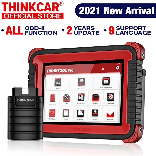 Thinkcar Thinktool Pro OBD2 Professional Full System Diagnostic tool Scanner Code Reader Car Auto Scanner ECU Coding Active Test 1