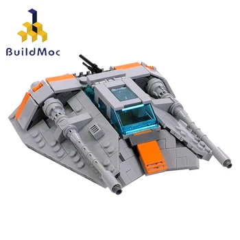

Buildmoc Movie Space Moc-15626 Titanium Vehicle Technic The Snowspeeder Modular Building Blocks Educational Toys Gifts