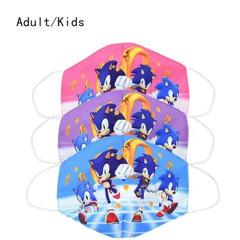 

New 2020 Sonic the Hedgehog Anti-pollution Masks Adult Children Dust Masks Washable And Reusable Masks Cotton Unisex Anime Masks