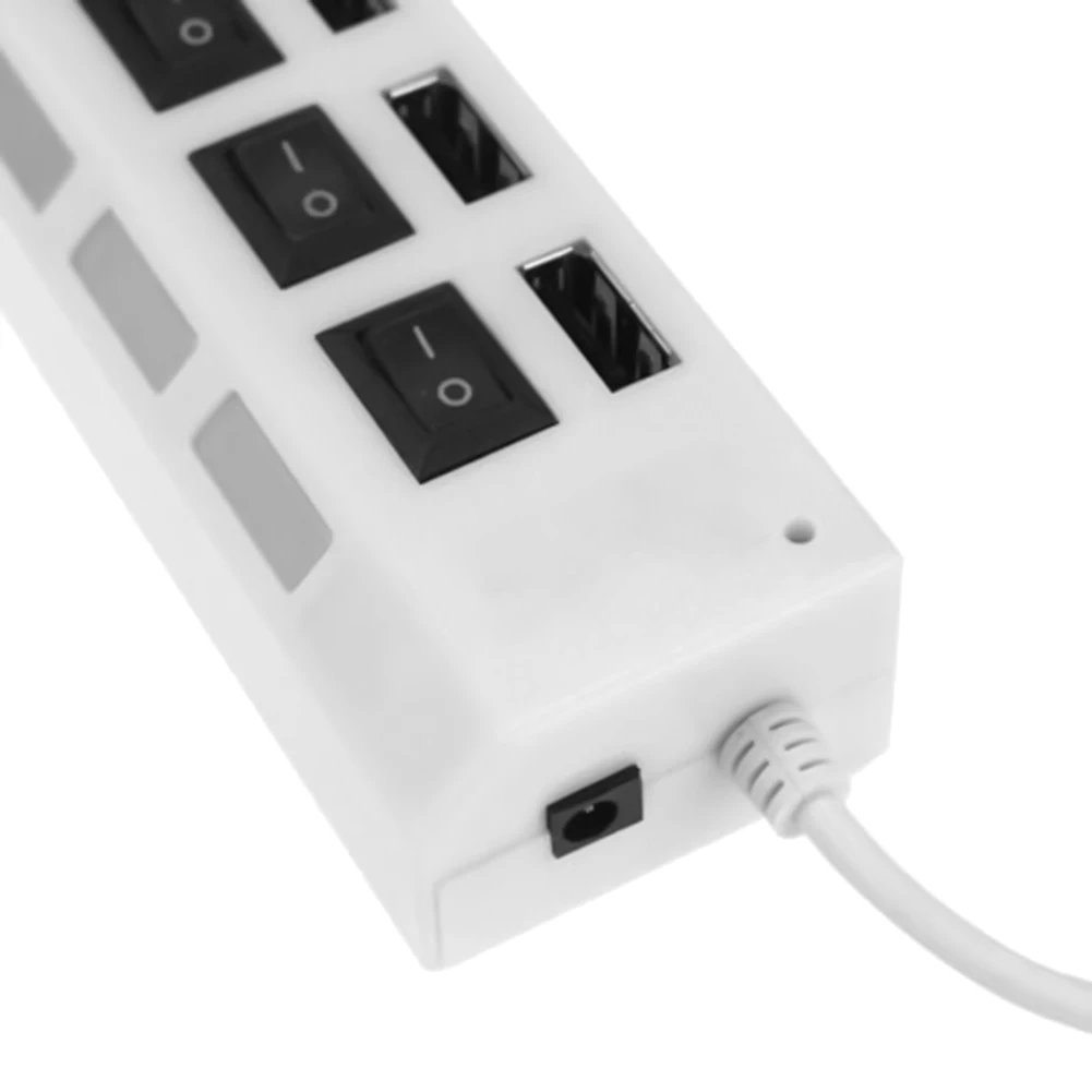Usb-разветвитель, концентратор, портативный, 7 портов, usb 2,0, расширительный концентратор, разветвитель, адаптер для ПК, ноутбука, компьютера, скорость для компьютера