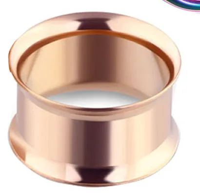 rose gold TIANCIFBYJS набор для растягивания ушей, заглушки из нержавеющей стали, тоннели, измерительные приборы, полый расширитель, пирсинг, ювелирные изделия 5-16 мм - Окраска металла: rose gold