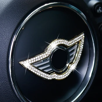 

Car Steering Wheel Center Bling decoration Sticker Interior Accessories For MINI Cooper F60 F54 F55 F56 R60 R58 R56 R55 Styling