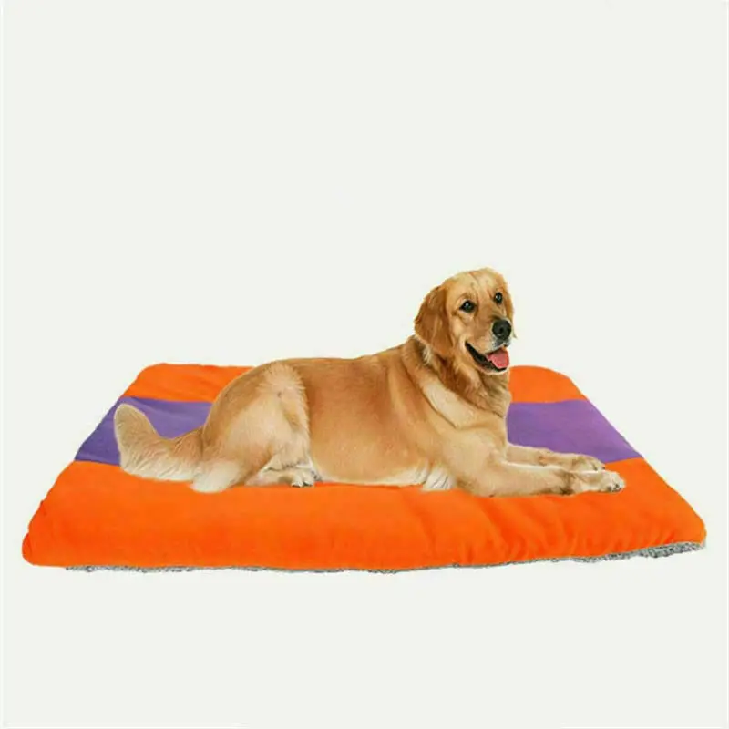 Multicolor Ультра прочный домик для кошки для домашних животных мягкий флисовый коврик зимний теплый спальный лежак для питомца диван для маленького щенка средних больших собак - Цвет: Multicolor