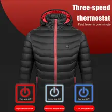 Winter Heating Jacket for Women USB Charging Heated Cold-Proof Jacket Clothes Charging Heating Outdoor Warm Jacket